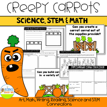 Preview of Creepy Carrots STEM and Science Pack