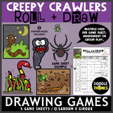 Creepy Crawlers Roll and Draw Game Sheets | NO PREP Drawin