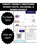 Creepy Crawly Creations: Spider Facts, Coloring, & Games B