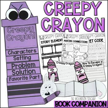 Preview of Creepy Crayon Crafts and Book Companion for Fall Reading and Writing Activities