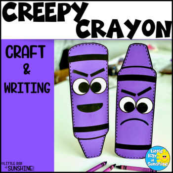 Preview of Creepy Crayon Craft with Writing