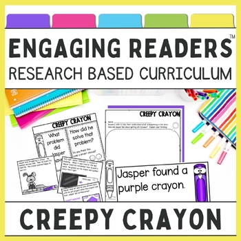 Preview of Creepy Crayon Read Aloud Reading Comprehension Activities and More!