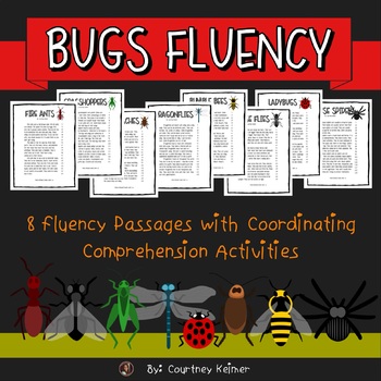 Preview of Creepy Creatures Fluency Passages & Comprehension Activities {Grade 3}