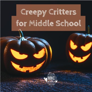 Preview of Creepy Critters for Middle School, Non Fiction Activity
