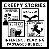 Creepy Stories Inference Reading Passage Bundle + Freebie