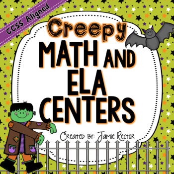 Preview of Creepy Math & ELA Centers - Aligned to Common Core Standards