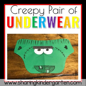 Preview of Creepy Pair of Underwear Printables and Activities