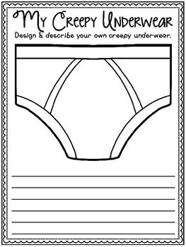 Download Creepy Pair of Underwear Activities by Megan Joy | TpT