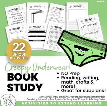 Creepy Pair of Underwear! Activities and Book Study - Halloween