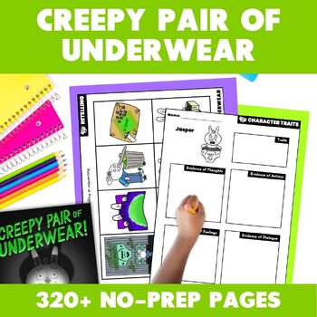 Preview of Creepy Pair of Underwear Book Activities - Aaron Reynolds Read Aloud Companion