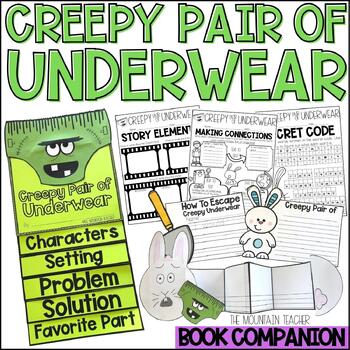 Preview of Creepy Pair of Underwear Crafts and Book Companion for Fall Reading Activities