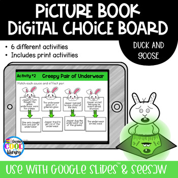 Preview of Creepy Pair of Underwear - Digital Choice Board | Google Slides and Print