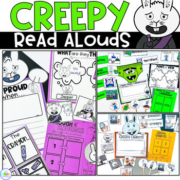 Preview of Creepy PreK Read Alouds PreK- Creepy Carrots, Creepy Underwear, Creepy Crayon