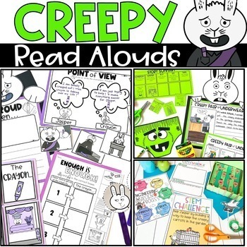 Preview of Creepy Read Alouds - Creepy Carrots, Creepy Crayon, Creepy Pair of Underwear