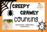 Creepy crawly counting | Clip cards