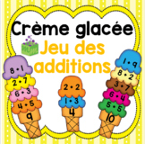 Crème glacée- été- fin de l'année- jeu des additions FRENCH