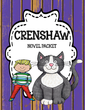 Preview of Crenshaw - Comprehension & Vocabulary Print and Paperless-  Distance Learning