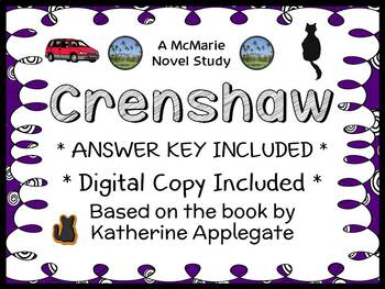 Preview of Crenshaw (Katherine Applegate) Novel Study / Comprehension (35 pages)