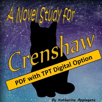Preview of Crenshaw by Katherine Applegate: A PDF and Easel Digital Novel Study