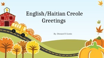 Preview of Creole Greetings