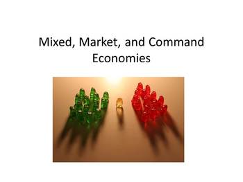 Preview of Cribbs Powerpoint - Mixed, Market and Command Economy Lesson