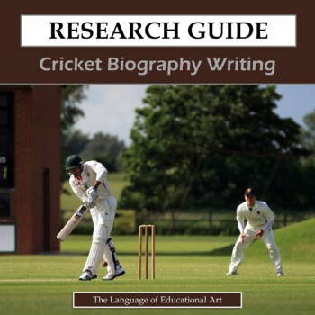 Preview of Cricket Biography Research Paper Project — Secondary PE ELA — CCSS Rubric