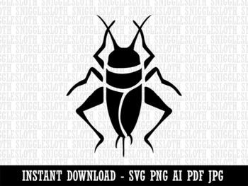 Cricket Insect Bug Clipart Instant Digital Download AI PDF SVG PNG JPG ...