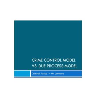 criminal control model