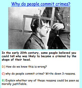 Preview of Crime and Punishment - Presentation and Worksheets