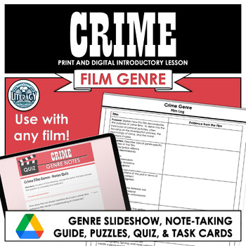 Preview of Crime Film Genre - Introduction to Crime Films - Print & Digital Movie Lesson