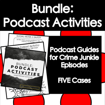 Preview of Crime Junkie Podcast Activities Bundle
