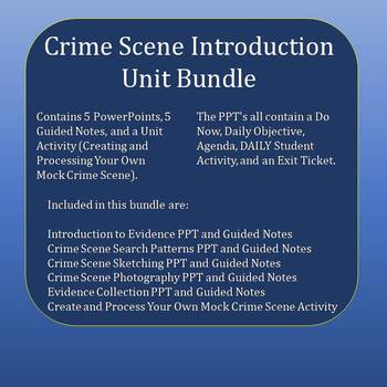Preview of Crime Scene Introduction Unit Bundle