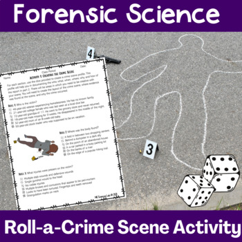 Preview of Crime Scene Investigation Activity | Roll a Crime Scene
