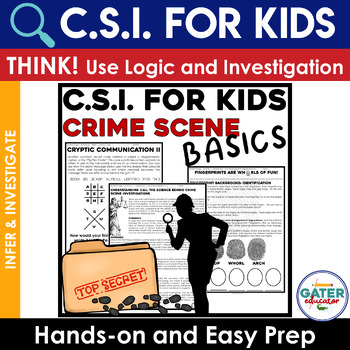 Preview of Crime Scene Investigation | Reading Mystery | Forensics | Inference