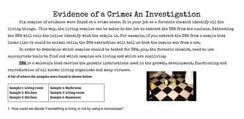 Preview of Crime Scene Investigation - Finding Evidence of Cells