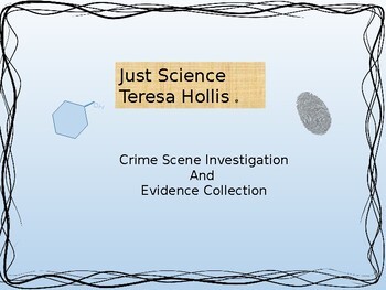 Preview of Crime Scene Investigation and Evidence Collection Warm-up