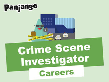 Preview of Crime Scene Investigator - Career Exploration PowerPoint and Worksheet