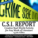 Crime Scene Investigator Police Report, Any Text, Printabl
