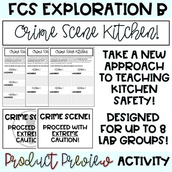 Preview of Crime Scene Kitchen | Food & Nutrition | Labs | Family Consumer Sciences | FCS