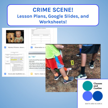 Preview of Crime Scene investigation- Qualitative, Quantitative, Observations, Inferences