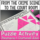 Crime Scene to Court Room Review Puzzle Activity [Print & 