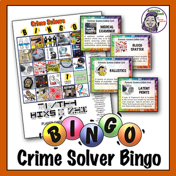 Preview of Science Bingo: Crime Solvers Forensic Science - Ready to Play Game