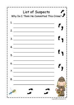 Crime Week Detective Notebook-Forensics by DeeAnnMoran | TpT