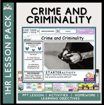 Preview of Crime and Criminality  + The law