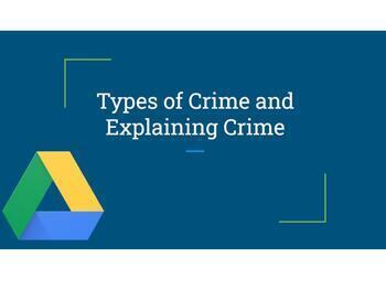 Preview of Crime and Explaining Crime Unit 