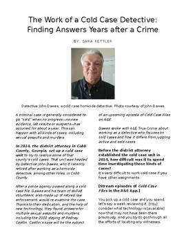 Preview of Crime and Forensics: The Work of a Cold Case Detective