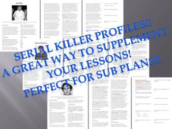 Preview of Crime and Psychology: Serial Killer Profiles Bundle