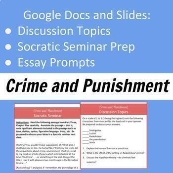 crime and punishment essay prompts