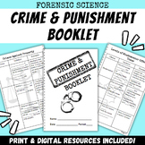 Crime and Punishment Criminal Justice foldable Booklet (Fo