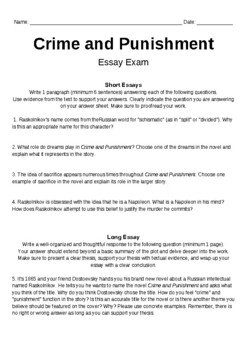 crime and punishment essay free
